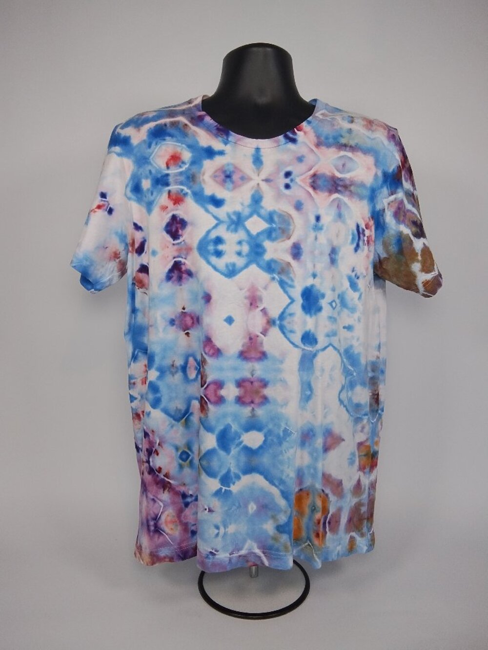 Large Unisex Bella-Canvas 3001C “Glitch” Ice Dyed T-Shirt
